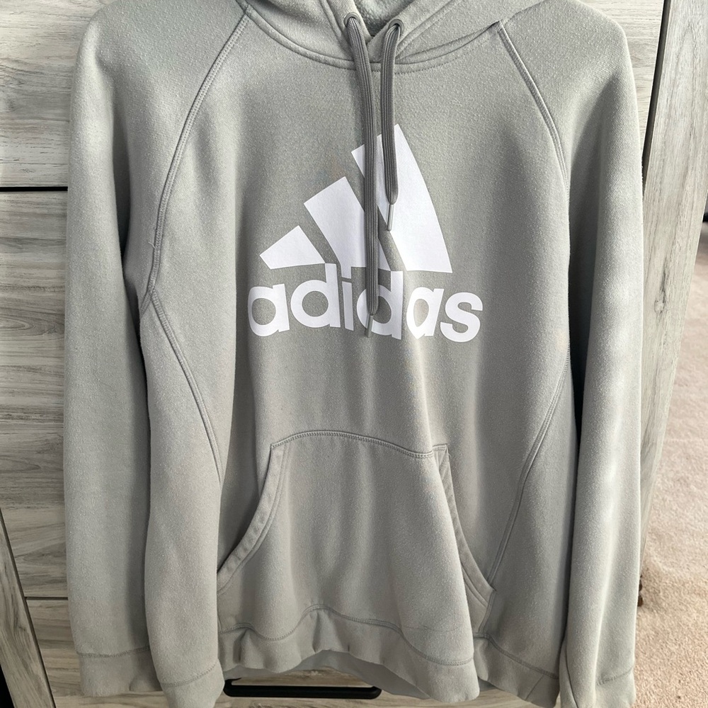 Adidas Light Gray Hoodie